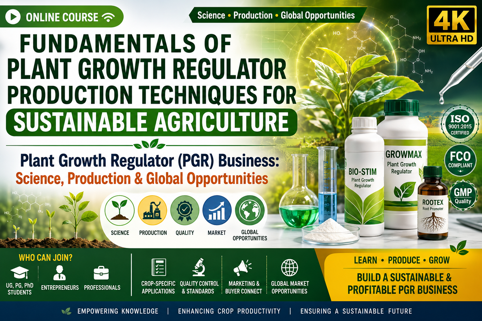 Fundamentals of Plant Growth Regulator Production Techniques for Sustainable Agriculture